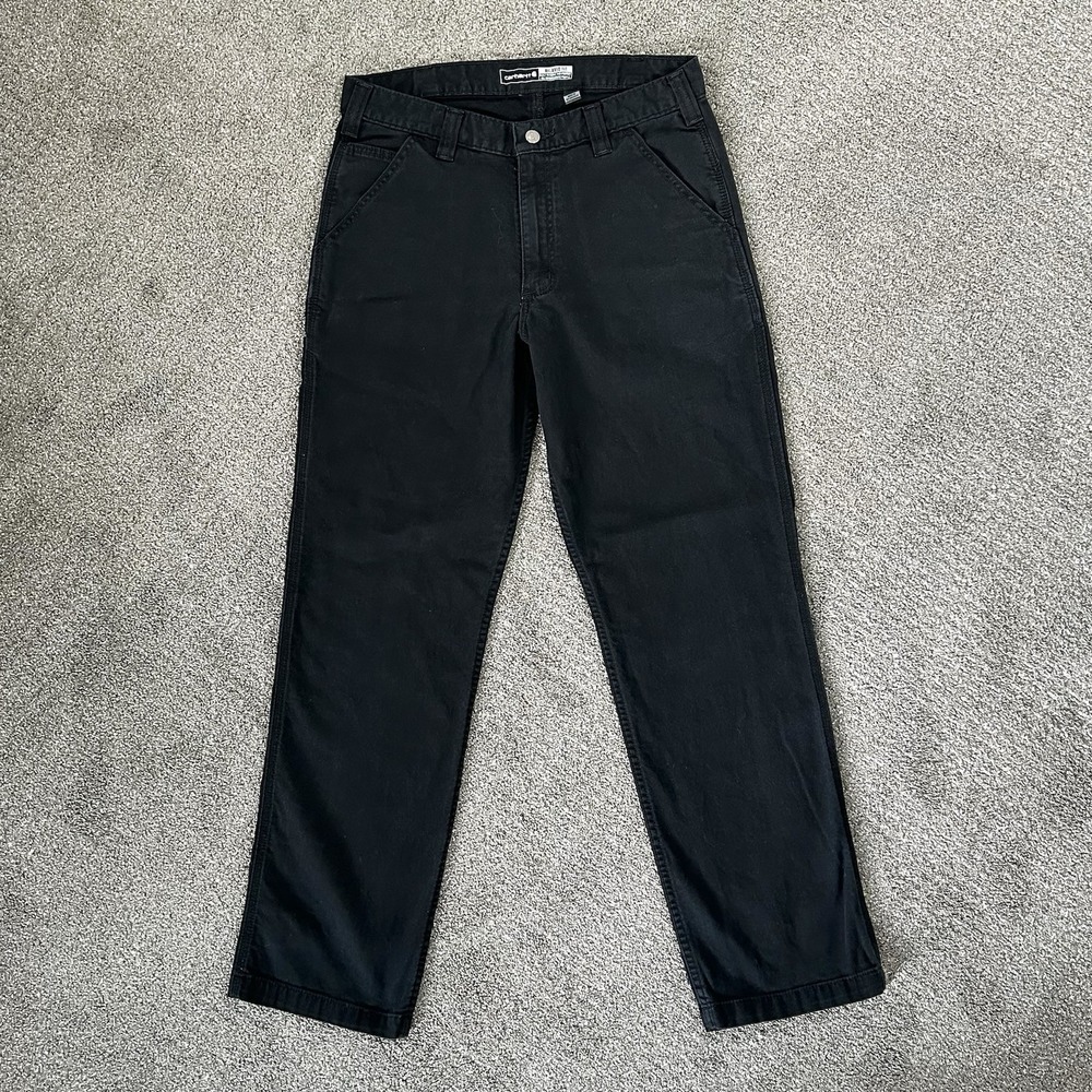 Carhartt Rugged Flex Relaxed Fit Black Jeans - Men's 33x32 - Stretch Work Pant